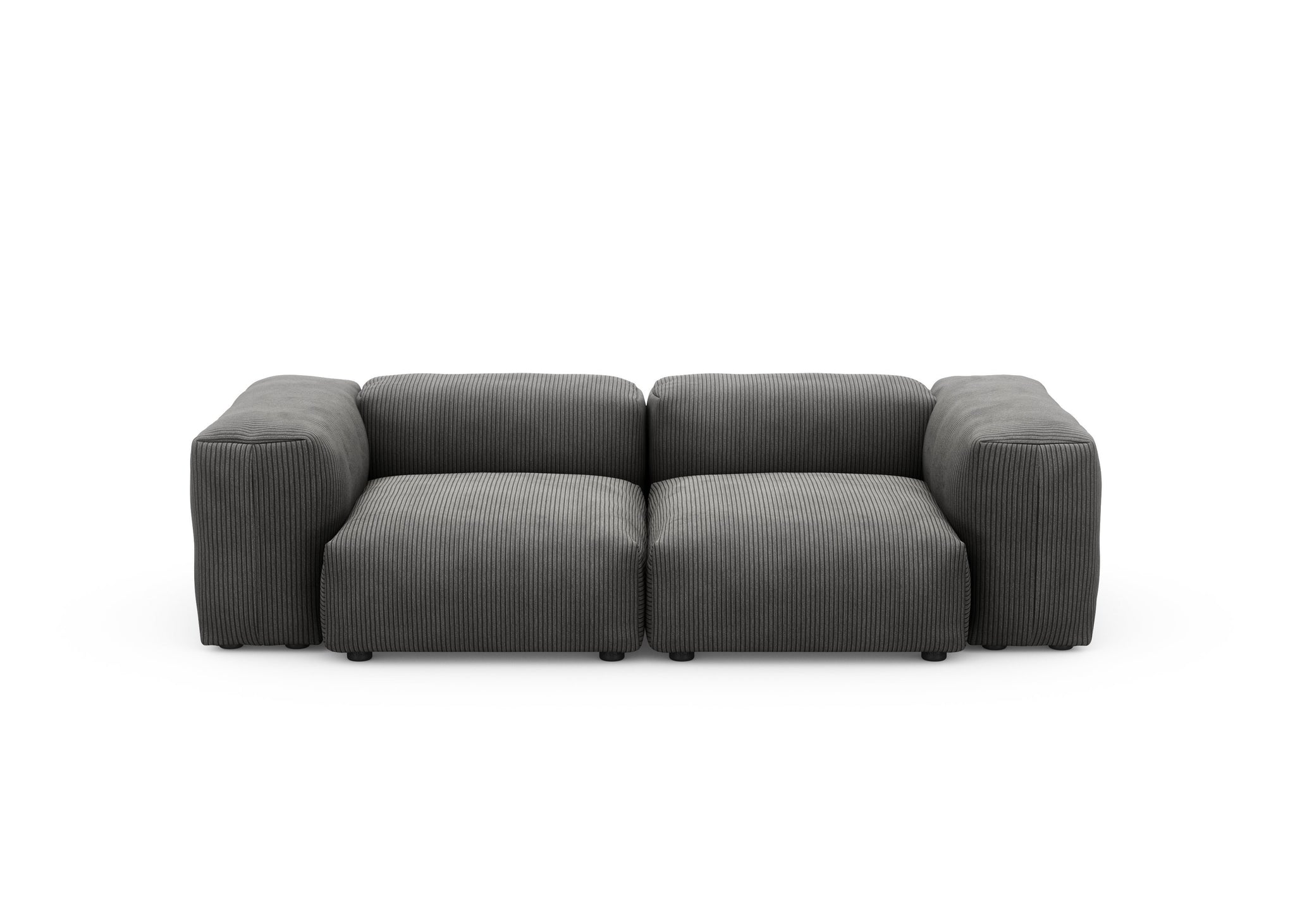 Vetsak Two Seat Sofa S Cord Velours dark grey