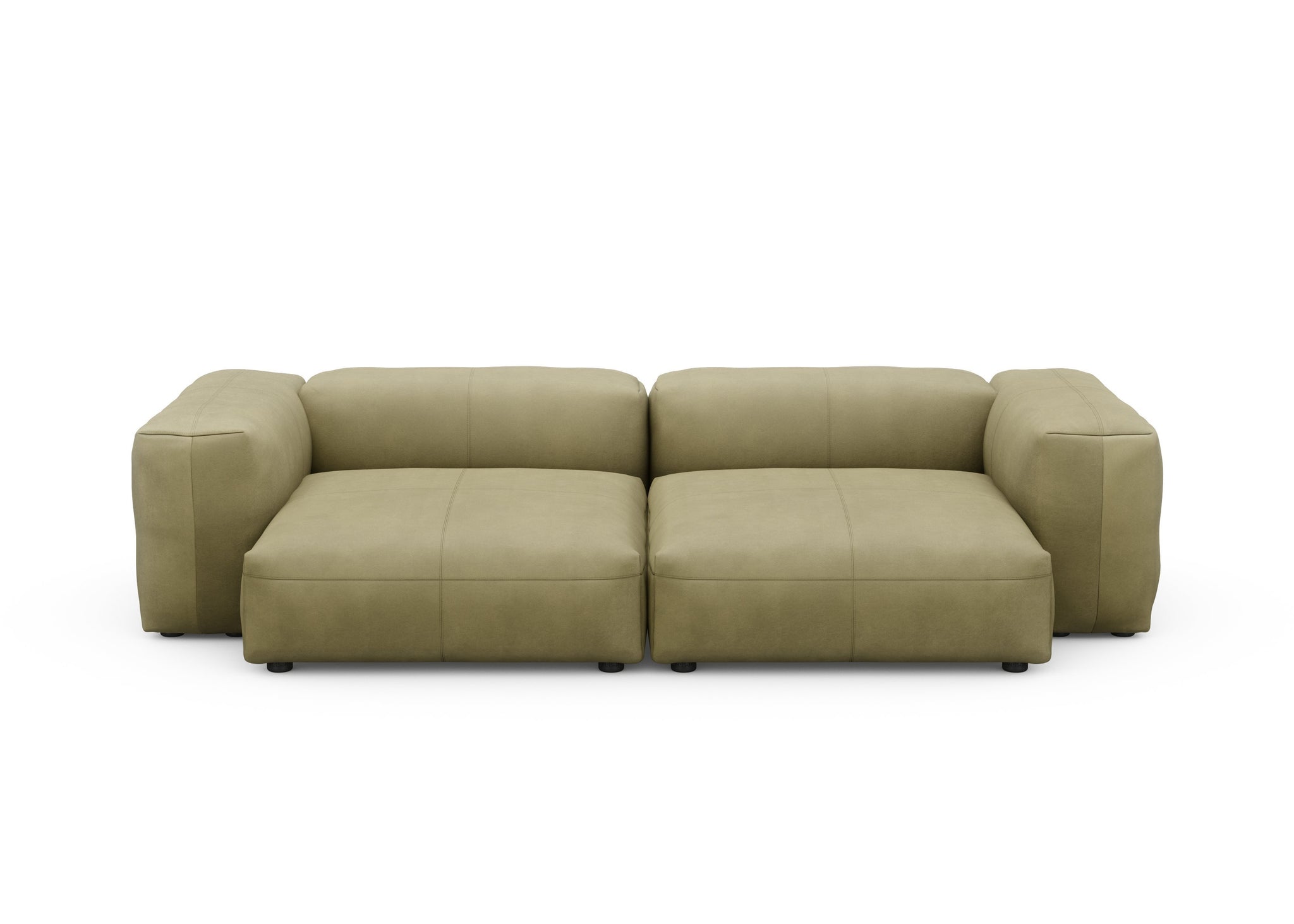 Vetsak Two Seat Sofa L Leather olive