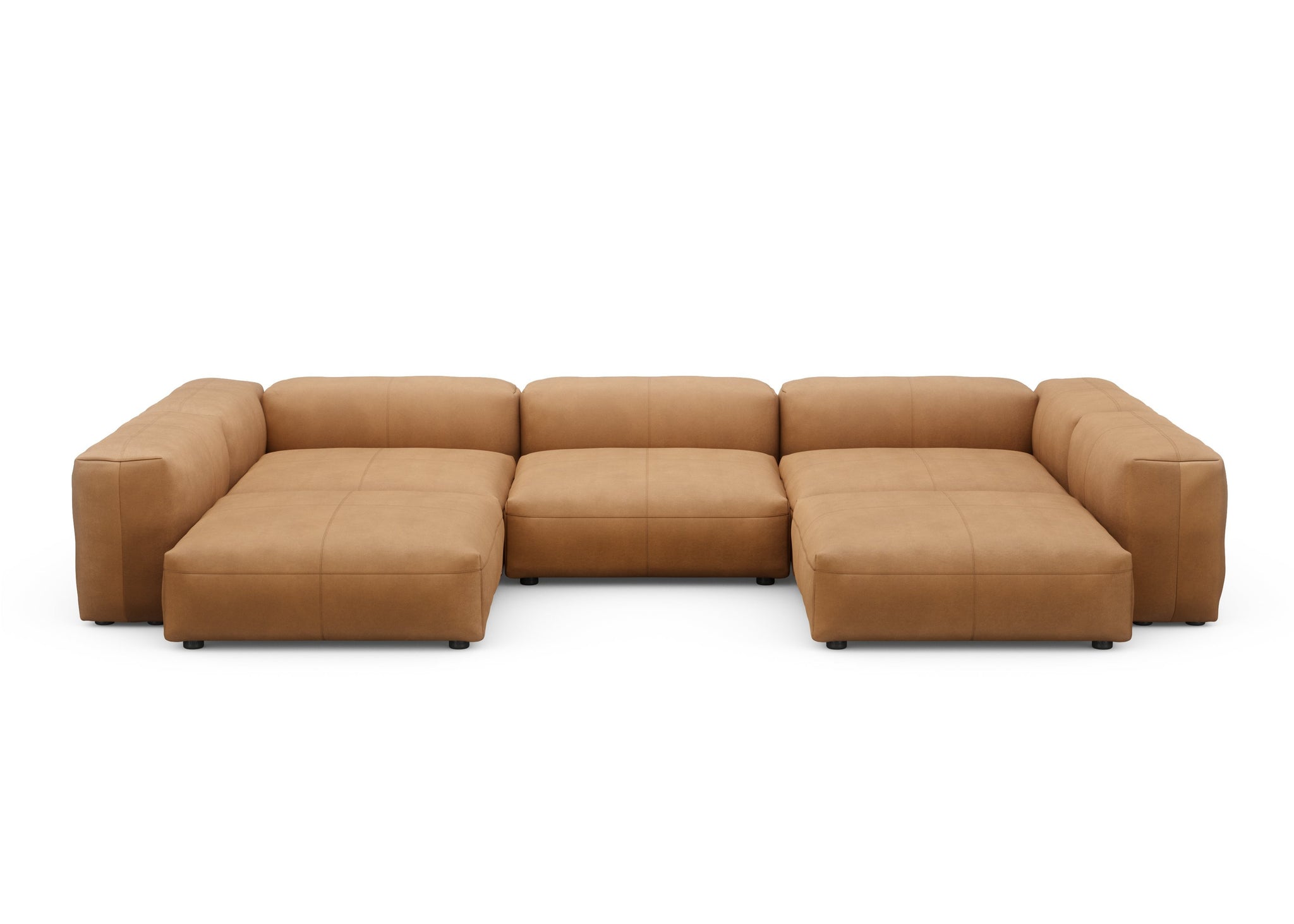 Vetsak U-Shape Sofa L Leather brown